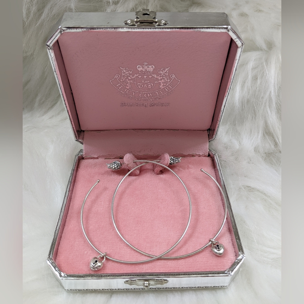 Vintage Juicy Couture Sterling Silver Hoops
